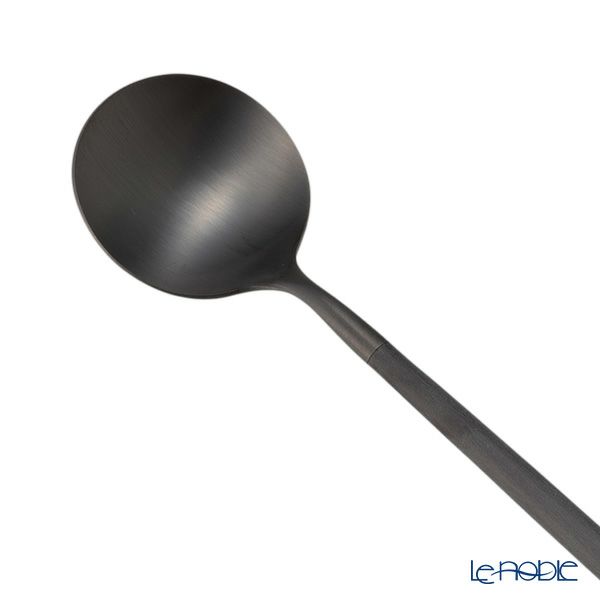 クチポール ゴア GOA ブラック／ブラック デザートスプーン 18cm マット仕上げ