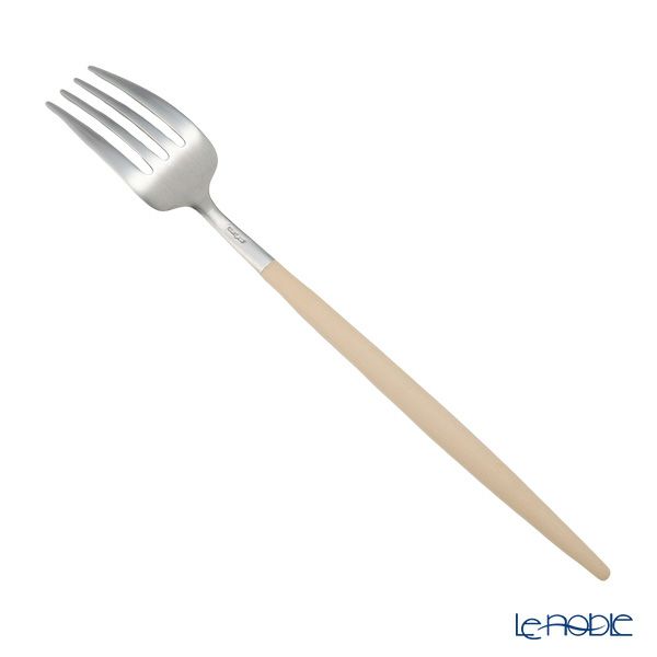 クチポール ゴア GOA アイボリー／シルバー テーブルフォーク 21.5cm マット仕上げ