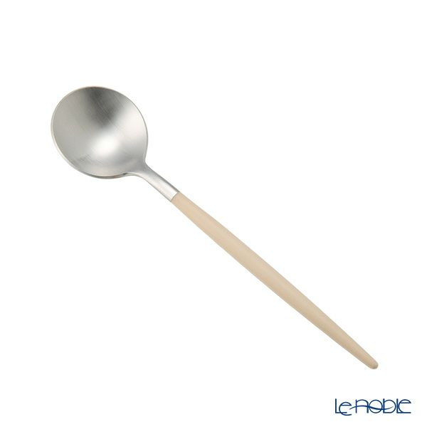 クチポール ゴア GOA アイボリー／シルバー コーヒー／ティースプーン 13cm マット仕上げ