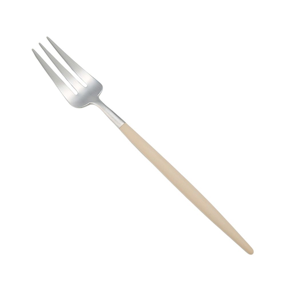 クチポール ゴア GOA アイボリー／シルバー ペストリーフォーク 17cm マット仕上げ