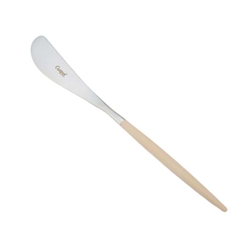 クチポール ゴア GOA アイボリー／シルバー バタースプレッダー 17cmマット仕上げ