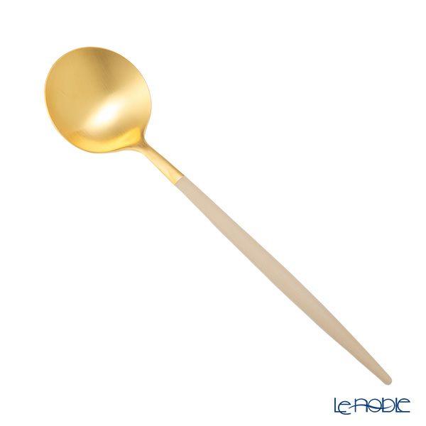 クチポール ゴア GOA アイボリー／ゴールド テーブルスプーン 21cm マット仕上げ