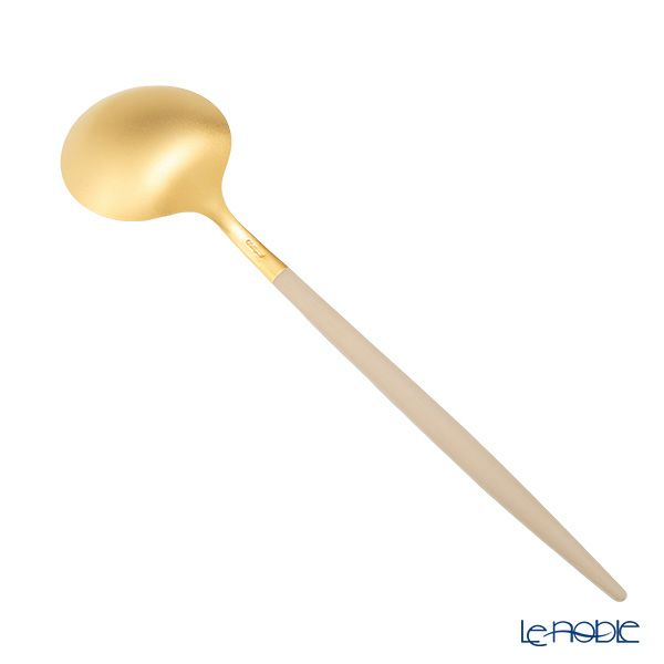 クチポール ゴア GOA アイボリー／ゴールド テーブルスプーン 21cm マット仕上げ