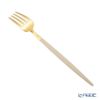 クチポール ゴア GOA アイボリー／ゴールド デザートフォーク 18.5cm マット仕上げ