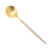 クチポール ゴア GOA アイボリー／ゴールド デザートスプーン 18cm マット仕上げ