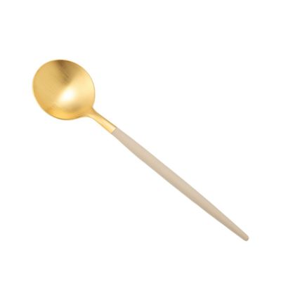 クチポール ゴア GOA アイボリー／ゴールド コーヒー／ティースプーン