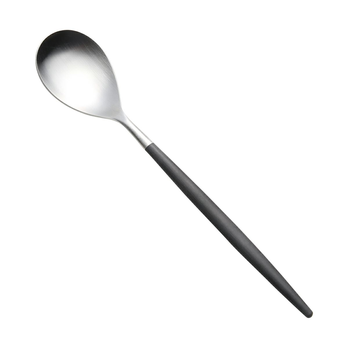 クチポール ミオ MIO ブラック／シルバー テーブルスプーン 21cm マット仕上げ