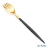 クチポール ミオ MIO ブラック／ゴールド テーブルフォーク 21.5cm マット仕上げ