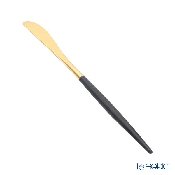 クチポール ミオ MIO ブラック／ゴールド デザートナイフ 20cm マット仕上げ