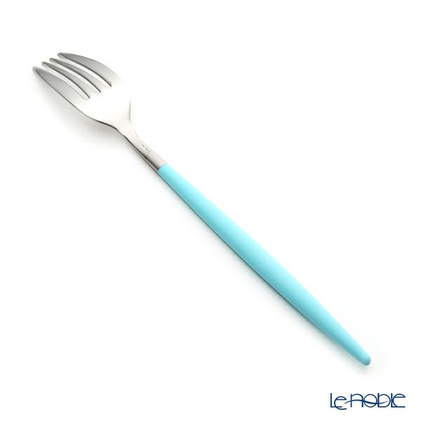 クチポール ミオ MIO ターコイズ／シルバー テーブルフォーク 21.5cm マット仕上げ