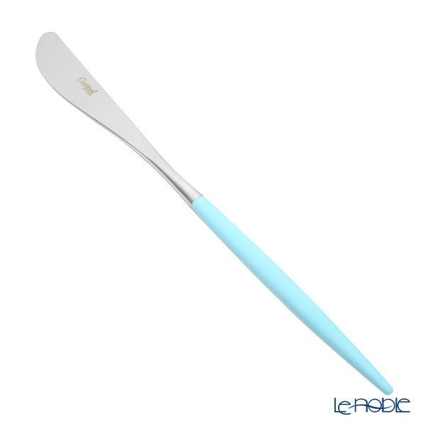 クチポール ミオ MIO ターコイズ／シルバー テーブルナイフ 23cm マット仕上げ