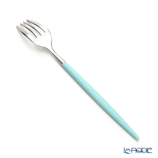 クチポール ミオ MIO ターコイズ／シルバー デザートフォーク マット仕上げ