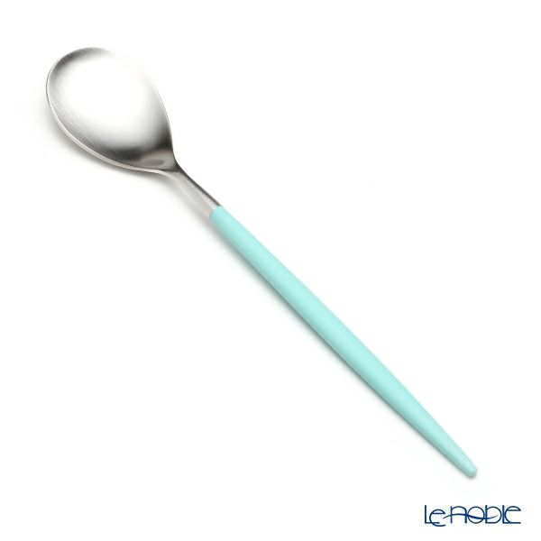 クチポール ミオ MIO ターコイズ／シルバー デザートスプーン マット仕上げ