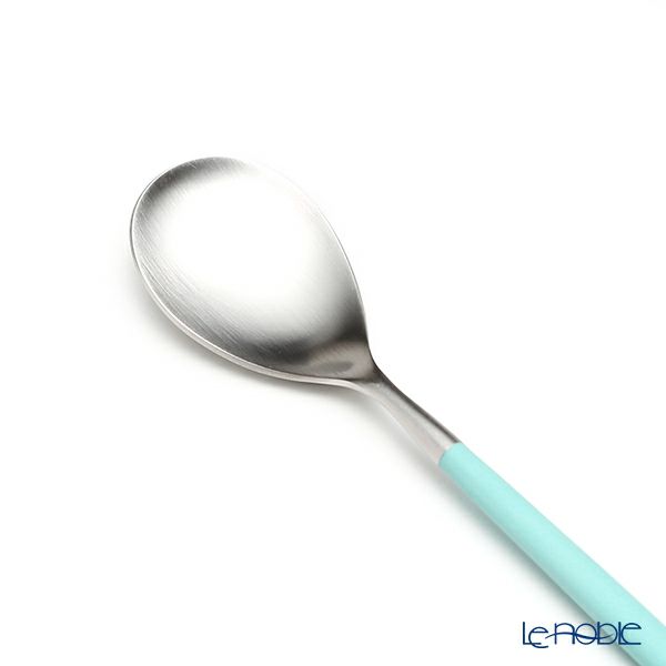 クチポール ミオ MIO ターコイズ／シルバー デザートスプーン マット仕上げ
