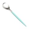 クチポール ミオ MIO ターコイズ／シルバー デザートスプーン マット仕上げ