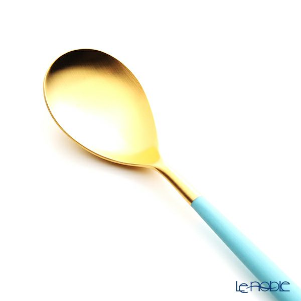 クチポール ミオ MIO ターコイズ／ゴールド テーブルスプーン 21cm マット仕上げ