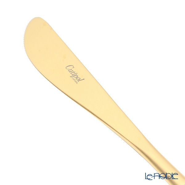 クチポール ミオ MIO ターコイズ／ゴールド テーブルナイフ 23cm マット仕上げ