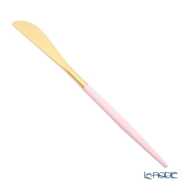 クチポール ミオ MIO ピンク／ゴールド テーブルナイフ 23cm マット仕上げ