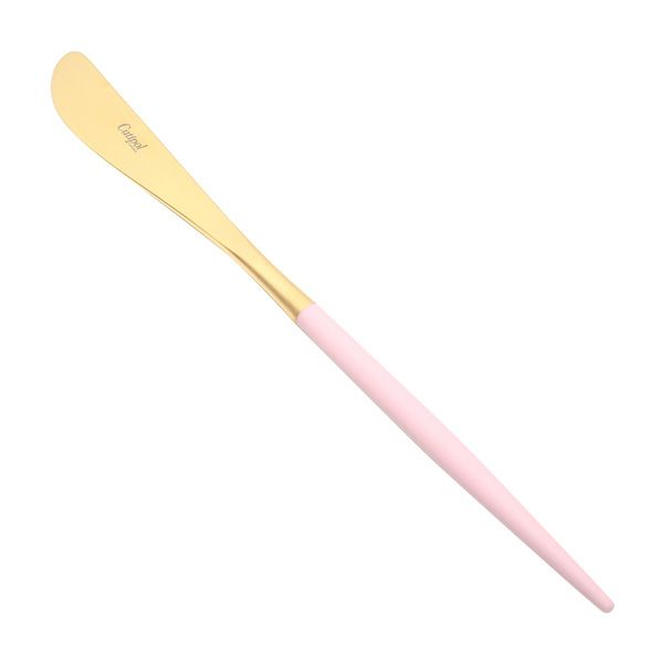 クチポール ミオ MIO ピンク／ゴールド テーブルナイフ 23cm マット仕上げ