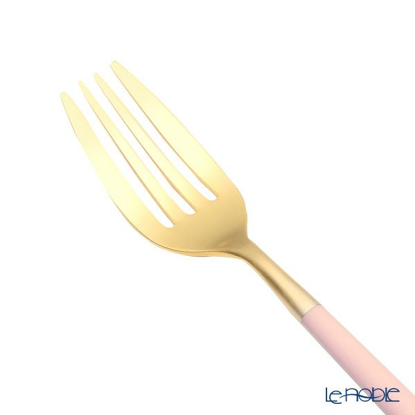 クチポール ミオ MIO ピンク／ゴールド デザートフォーク 19.5cm マット仕上げ
