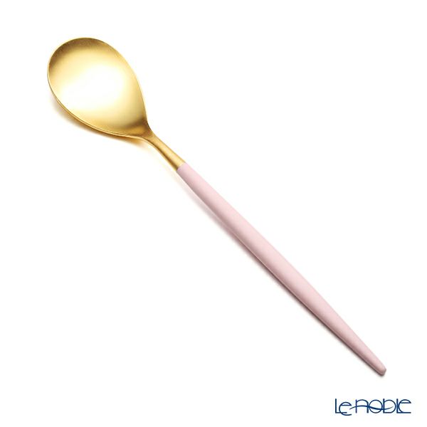 クチポール ミオ MIO ピンク／ゴールド デザートスプーン 19cm マット仕上げ