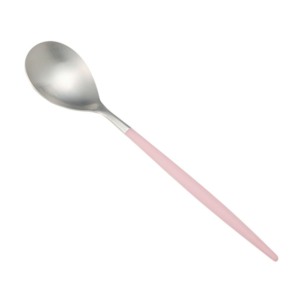 クチポール ミオ MIO ピンク／シルバー テーブルスプーン 21cm マット仕上げ