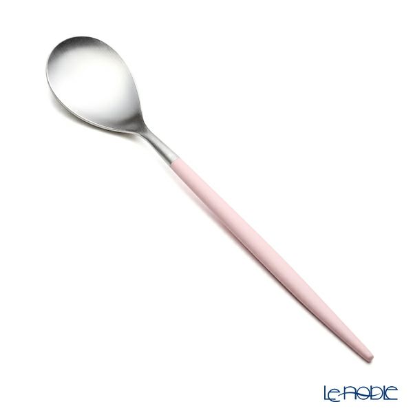 クチポール ミオ MIO ピンク／シルバー デザートスプーン 19cm マット仕上げ