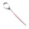 クチポール ミオ MIO ピンク／シルバー デザートスプーン 19cm マット仕上げ