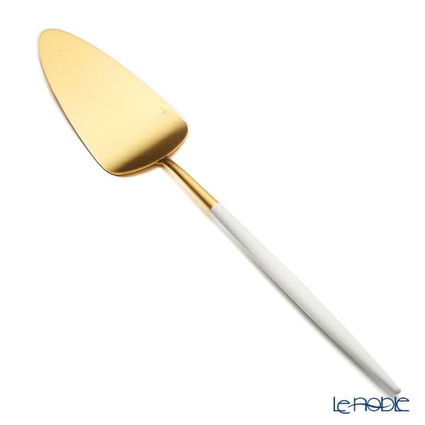 クチポール ゴア GOA ホワイト／ゴールド ケーキサーバー 27.5cm マット仕上げ