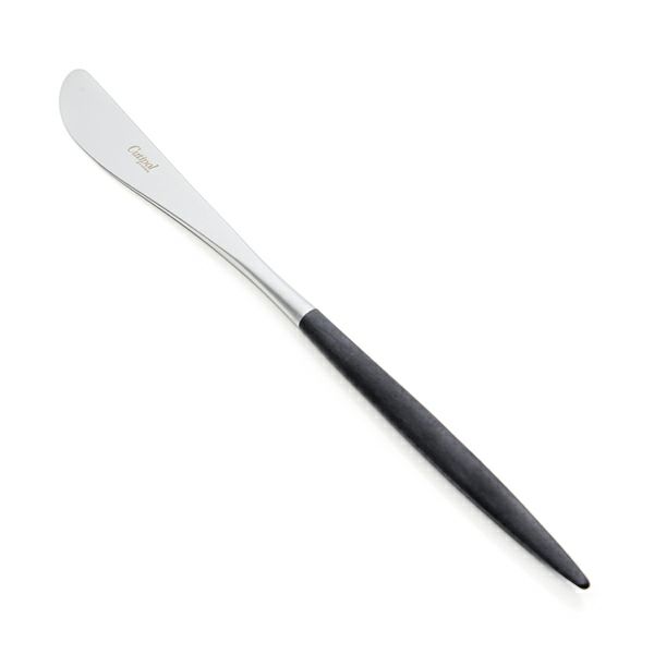 クチポール ナウ NAU ブラック／シルバー テーブルナイフ 23cm マット仕上げ