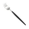 クチポール ナウ NAU ブラック／シルバー デザートフォーク 18.2cm マット仕上げ