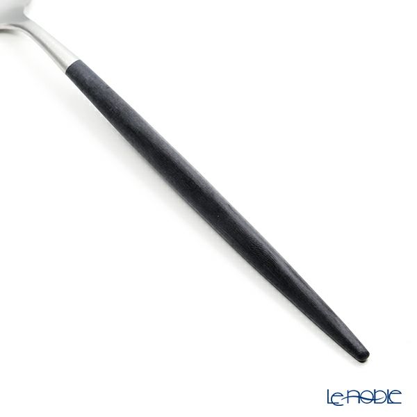 クチポール ナウ NAU ブラック／シルバー デザートスプーン 18.3cm マット仕上げ
