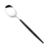 クチポール ナウ NAU ブラック／シルバー デザートスプーン 18.3cm マット仕上げ
