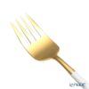 クチポール ナウ NAU ホワイト／ゴールド テーブルフォーク／ディナーフォーク 21.5cm マット仕上げ