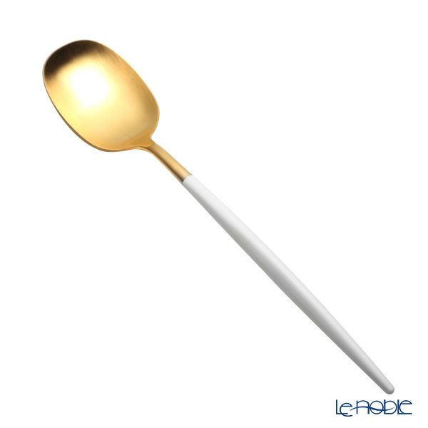 クチポール ナウ NAU ホワイト／ゴールド テーブルスプーン 21.5cm マット仕上げ