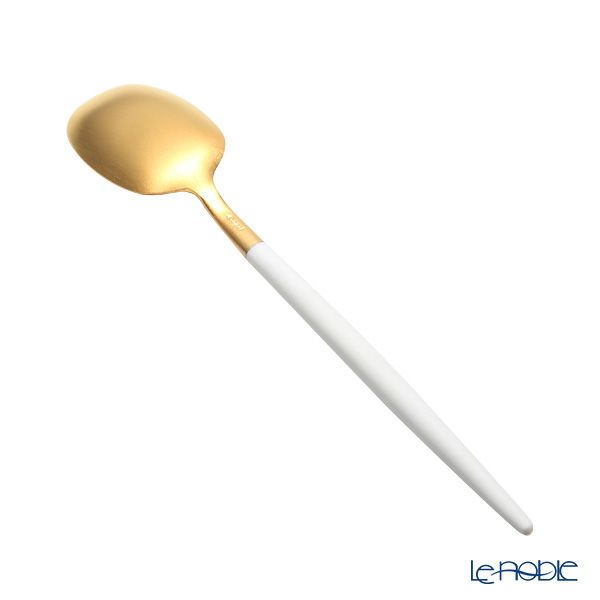 クチポール ナウ NAU ホワイト／ゴールド コーヒー／ティースプーン 13cm マット仕上げ