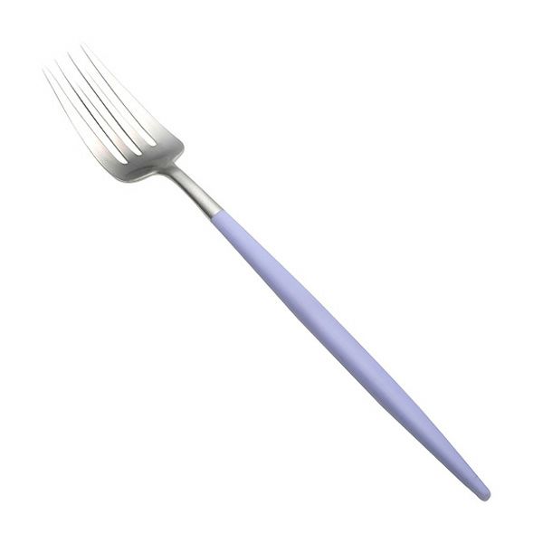 クチポール ゴア GOA バイオレット／シルバー テーブルフォーク 21.5cm マット仕上げ