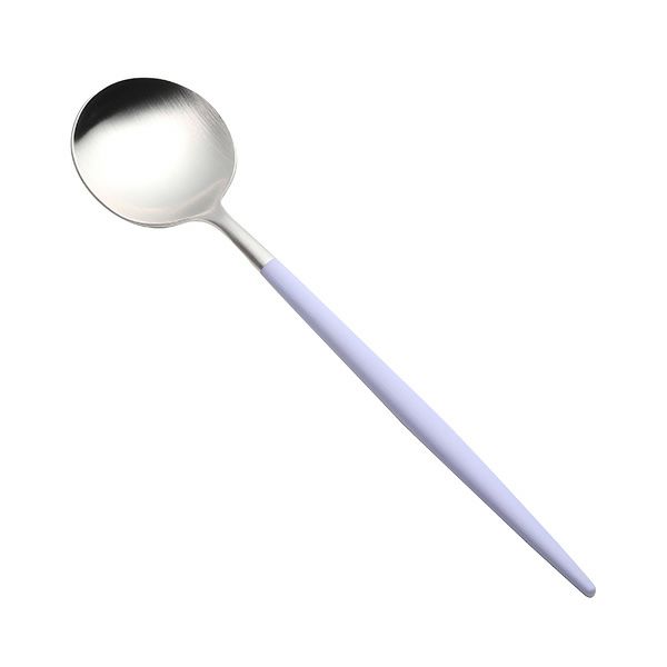 クチポール ゴア GOA バイオレット／シルバー デザートスプーン 18cm マット仕上げ
