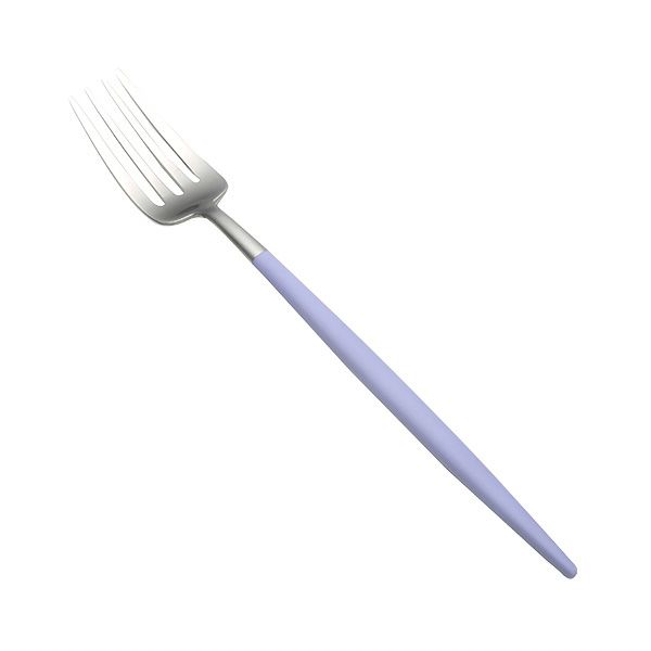 クチポール ゴア GOA バイオレット／シルバー デザートフォーク 18.5cm マット仕上げ