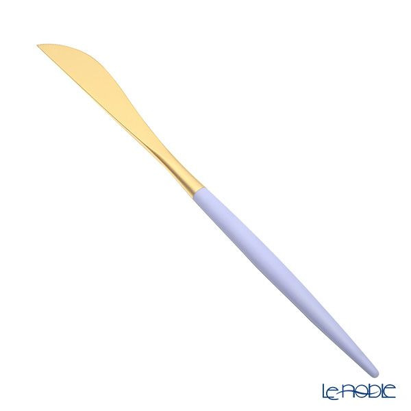 クチポール ゴア GOA バイオレット／ゴールド テーブルナイフ 23cm マット仕上げ
