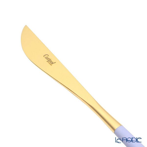 クチポール ゴア GOA バイオレット／ゴールド テーブルナイフ 23cm マット仕上げ