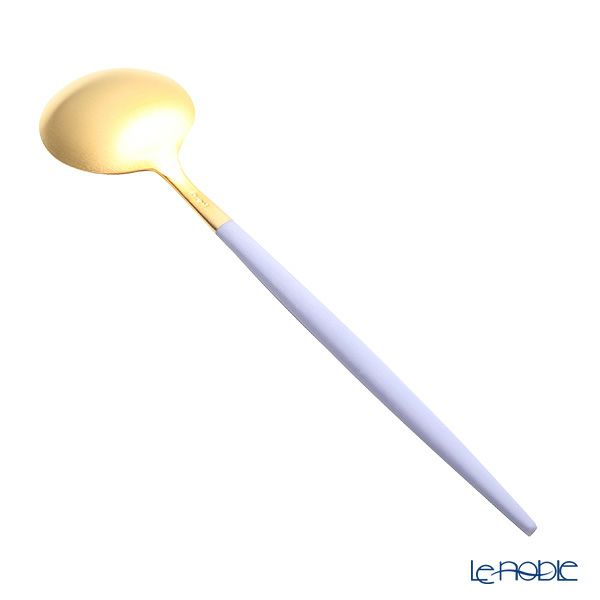 クチポール ゴア GOA バイオレット／ゴールド デザートスプーン 18cm マット仕上げ