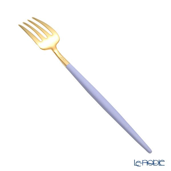 クチポール ゴア GOA バイオレット／ゴールド デザートフォーク 18.5cm マット仕上げ