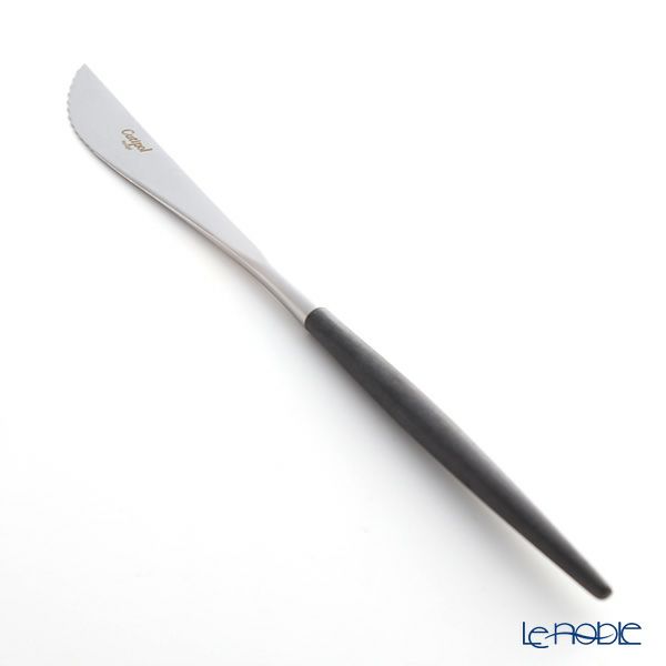 クチポール ゴア GOA ブラック／シルバー ステーキナイフ 22.5cm マット仕上げ