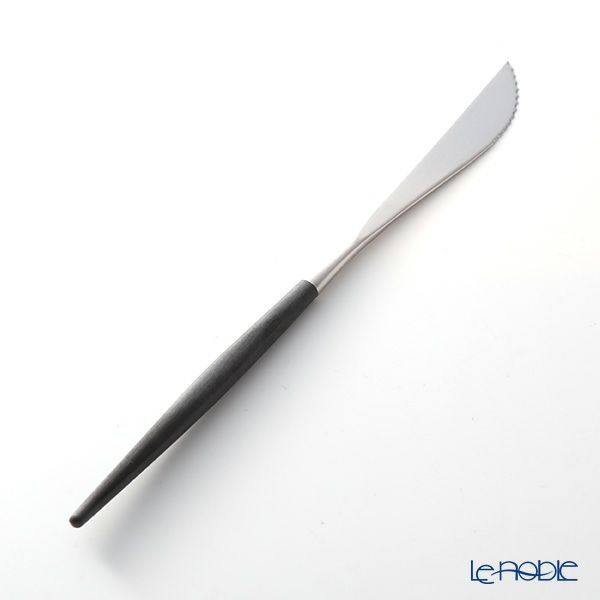 クチポール ゴア GOA ブラック／シルバー ステーキナイフ 22.5cm マット仕上げ