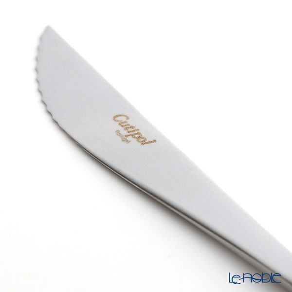 クチポール ゴア GOA ブラック／シルバー ステーキナイフ 22.5cm マット仕上げ