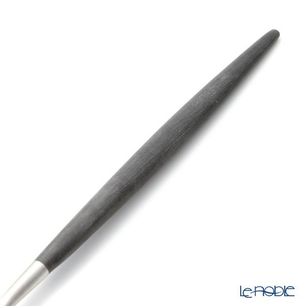 クチポール ゴア GOA ブラック／シルバー グルメスプーン 22cm マット仕上げ