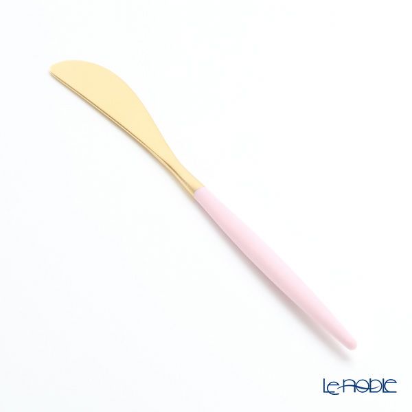 クチポール ゴア GOA ピンク／ゴールド バタースプレッダー（バターナイフ） 17cm マット仕上げ