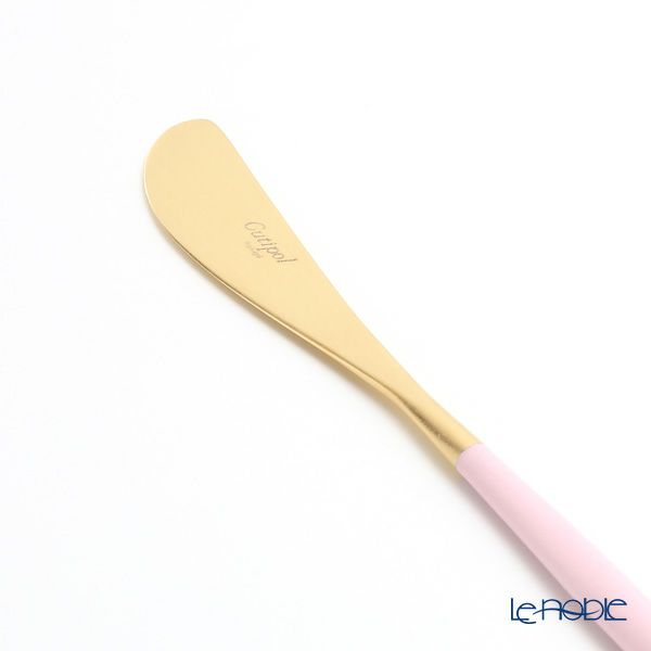 クチポール ゴア GOA ピンク／ゴールド バタースプレッダー（バターナイフ） 17cm マット仕上げ