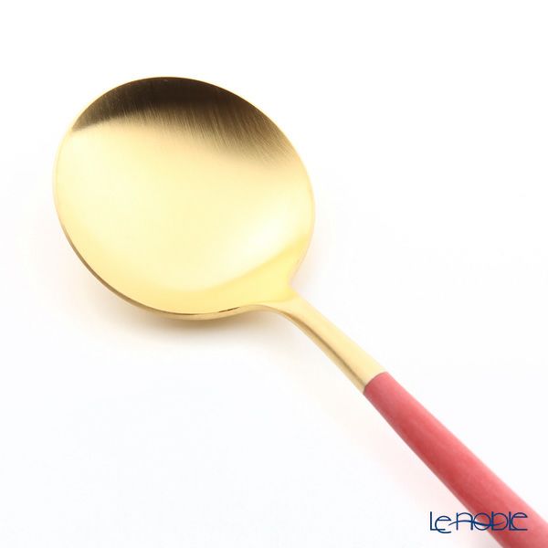 クチポール ゴア GOA レッド／ゴールド マット仕上げ テーブルスプーン 21cm